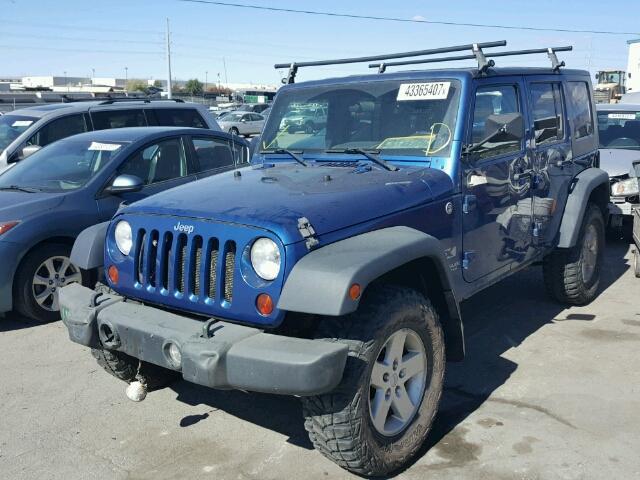 1J4GA39169L722782 - 2009 JEEP WRANGLER U BLUE photo 2