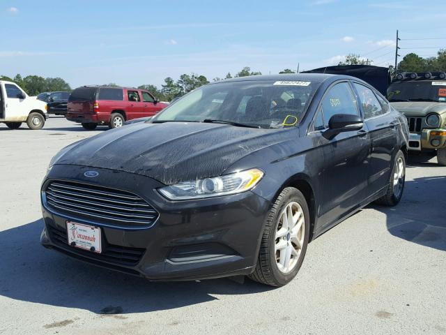 3FA6P0H77ER171073 - 2014 FORD FUSION SE BLACK photo 2