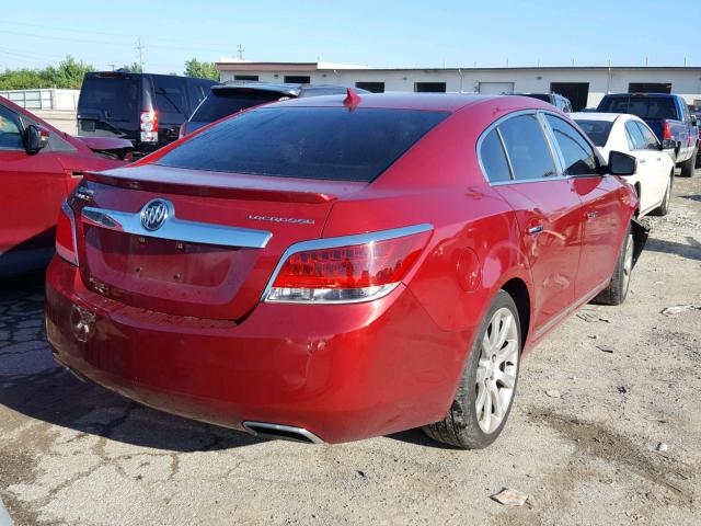 1G4GJ5E39CF322743 - 2012 BUICK LACROSSE T RED photo 4