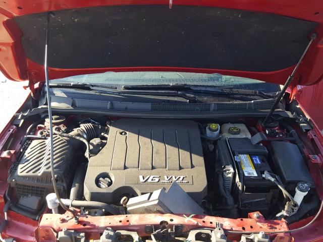 1G4GJ5E39CF322743 - 2012 BUICK LACROSSE T RED photo 7