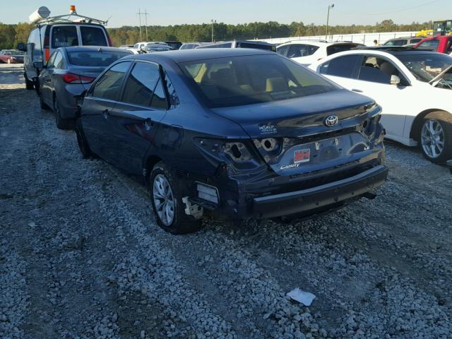 4T1BF1FK5HU649038 - 2017 TOYOTA CAMRY LE 蓝色 照片 3