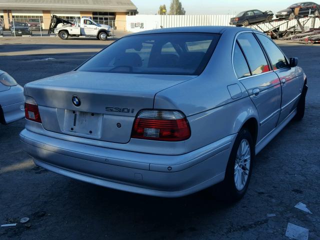 WBADT63481CF03804 - 2001 BMW 530 I AUTO SILVER photo 4