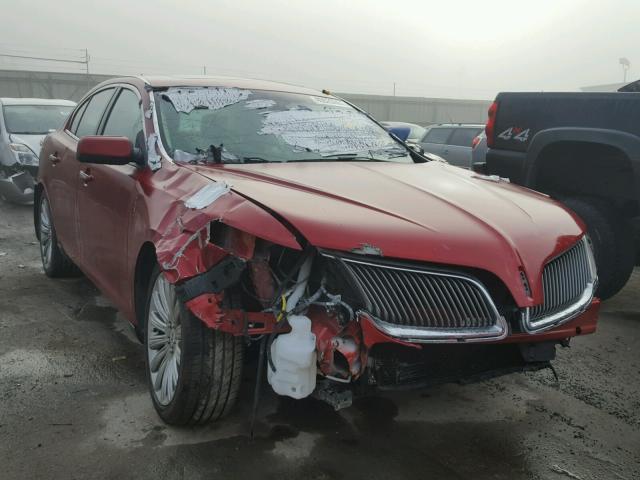 1LNHL9DK9DG610367 - 2013 LINCOLN MKS RED photo 1