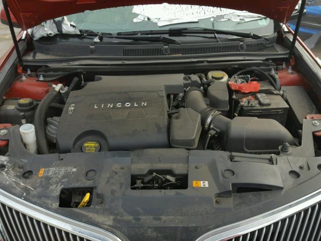 1LNHL9DK9DG610367 - 2013 LINCOLN MKS RED photo 7