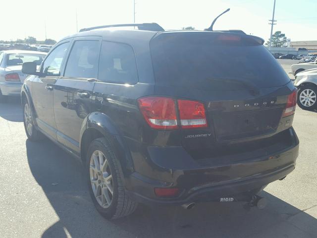 3C4PDCBG7CT321524 - 2012 DODGE JOURNEY BLACK photo 3