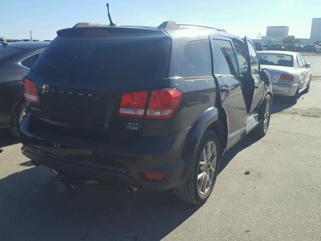 3C4PDCBG7CT321524 - 2012 DODGE JOURNEY BLACK photo 4