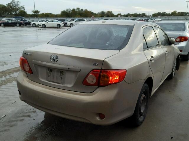 1NXBU40E39Z155160 - 2009 TOYOTA COROLLA BA TAN photo 4