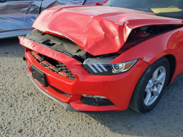 1FA6P8TH4F5434977 - 2015 FORD MUSTANG ORANGE photo 9