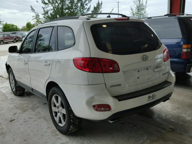 5NMSH13E47H048027 - 2007 HYUNDAI SANTA FE S WHITE photo 3