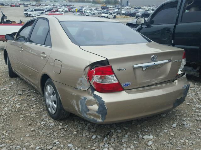 4T1BE32K13U779251 - 2003 TOYOTA CAMRY BEIGE photo 3