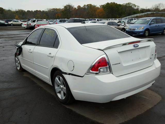 3FAHP07Z88R114011 - 2008 FORD FUSION SE WHITE photo 3