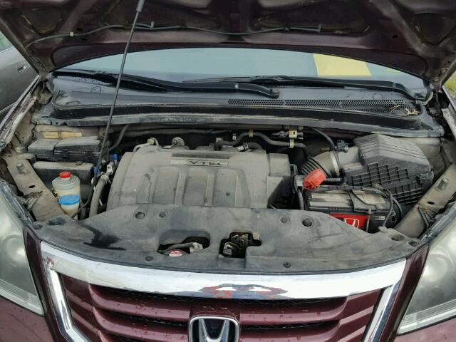 5FNRL38148B504805 - 2008 HONDA ODYSSEY LX BURGUNDY photo 7