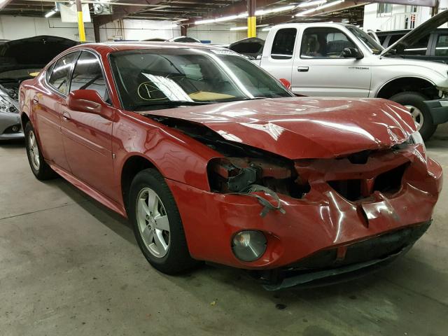 2G2WP552181121170 - 2008 PONTIAC GRAND PRIX RED photo 1