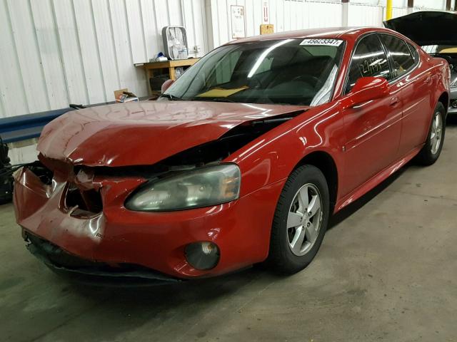 2G2WP552181121170 - 2008 PONTIAC GRAND PRIX RED photo 2