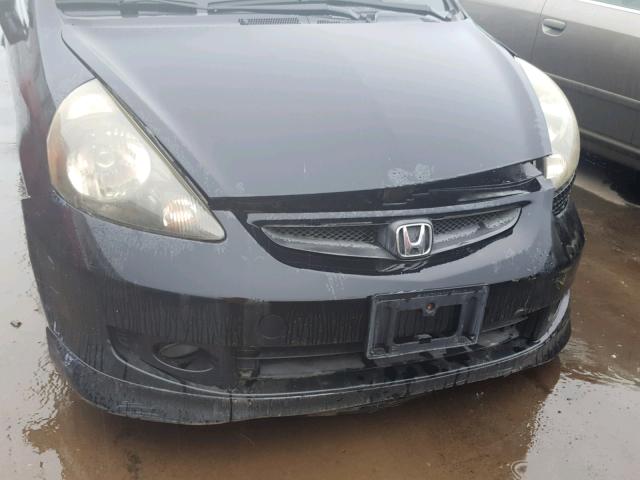 JHMGD38637S001489 - 2007 HONDA FIT S 黑色 照片 9