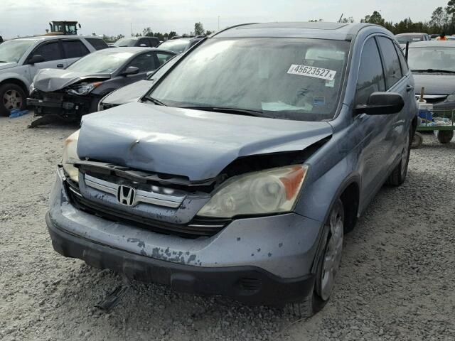 3CZRE38559G704823 - 2009 HONDA CR-V EX BLUE photo 2