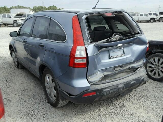 3CZRE38559G704823 - 2009 HONDA CR-V EX BLUE photo 3