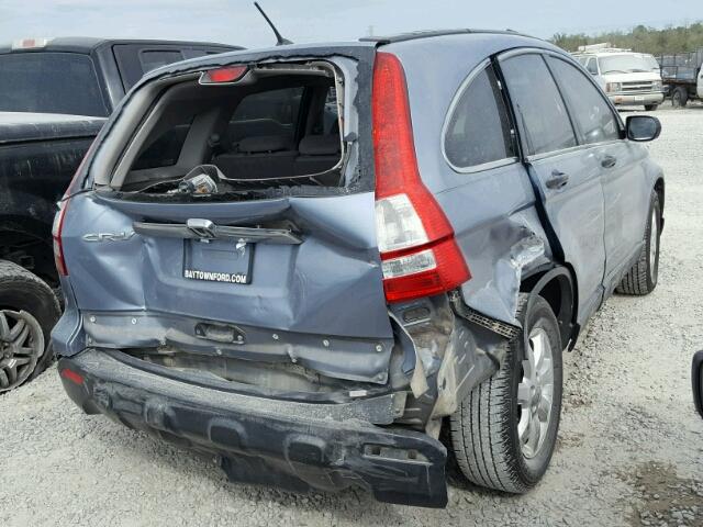 3CZRE38559G704823 - 2009 HONDA CR-V EX BLUE photo 4