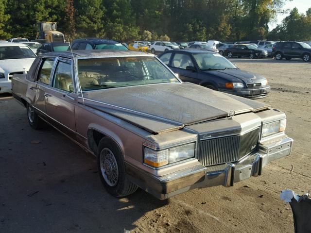 1G6DW54E5MR717565 - 1991 CADILLAC BROUGHAM BEIGE photo 1