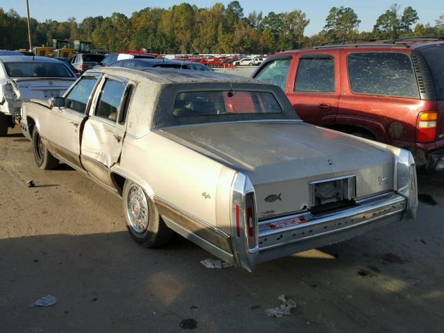 1G6DW54E5MR717565 - 1991 CADILLAC BROUGHAM BEIGE photo 3