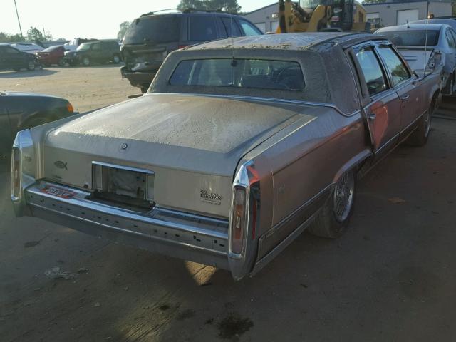 1G6DW54E5MR717565 - 1991 CADILLAC BROUGHAM BEIGE photo 4