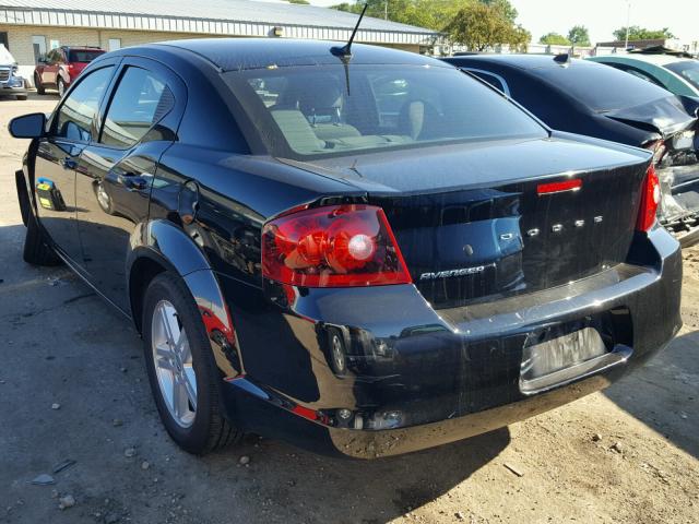 1B3BD1FB9BN626441 - 2011 DODGE AVENGER MA BLACK photo 3