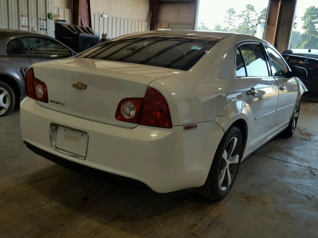 1G1ZC5E11BF115048 - 2011 CHEVROLET MALIBU 1LT WHITE photo 4