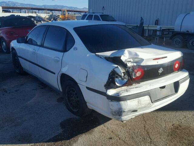 2G1WF52E059340107 - 2005 CHEVROLET IMPALA WHITE photo 3