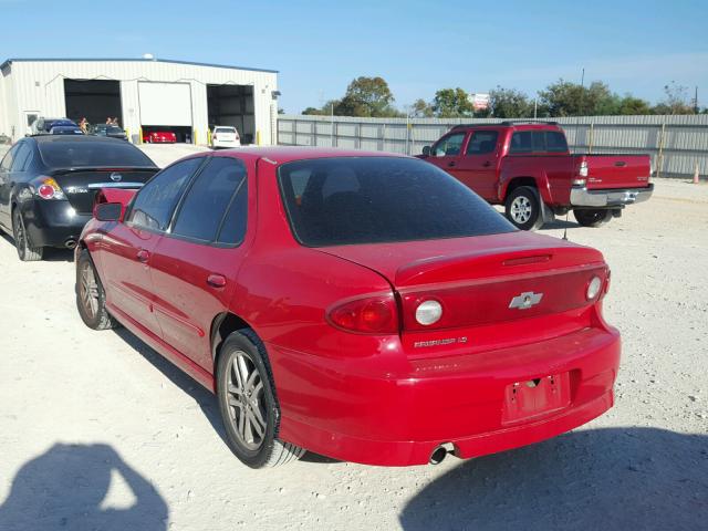 1G1JH52F647233253 - 2004 CHEVROLET CAVALIER L RED photo 3