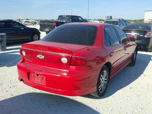 1G1JH52F647233253 - 2004 CHEVROLET CAVALIER L RED photo 4