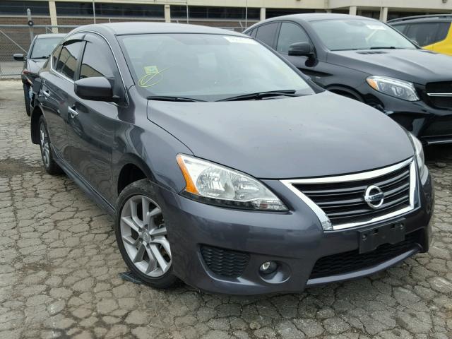 3N1AB7AP9EY294470 - 2014 NISSAN SENTRA S GRAY photo 1