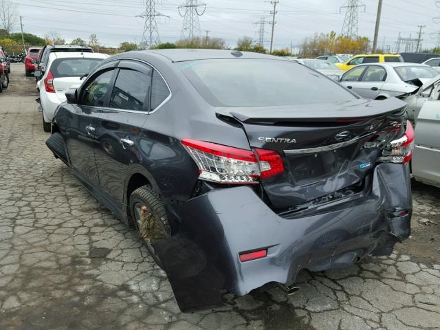 3N1AB7AP9EY294470 - 2014 NISSAN SENTRA S GRAY photo 3