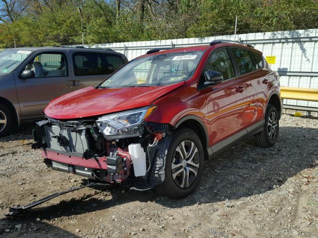 JTMBFREVXHJ142085 - 2017 TOYOTA RAV4 LE RED photo 2