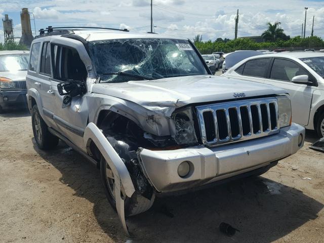 1J8HH48K67C574516 - 2007 JEEP COMMANDER SILVER photo 1
