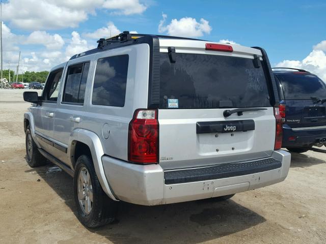 1J8HH48K67C574516 - 2007 JEEP COMMANDER SILVER photo 3
