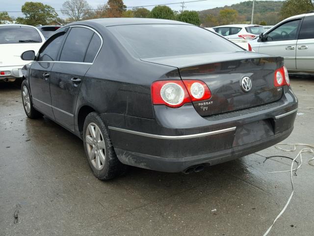 WVWJK73C68E107159 - 2008 VOLKSWAGEN PASSAT BLACK photo 3