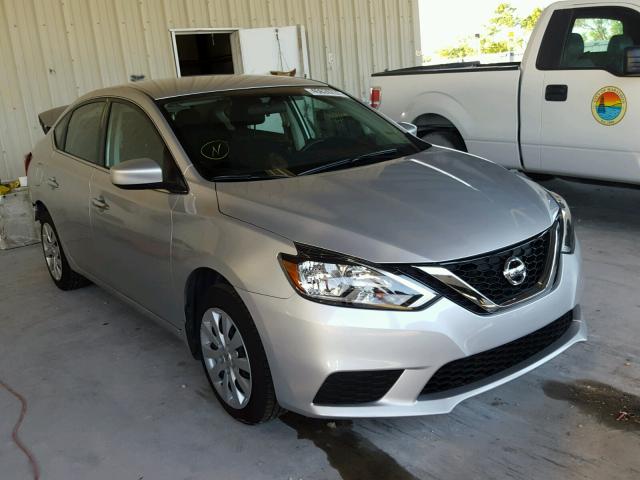 3N1AB7AP1HY277506 - 2017 NISSAN SENTRA S SILVER photo 1