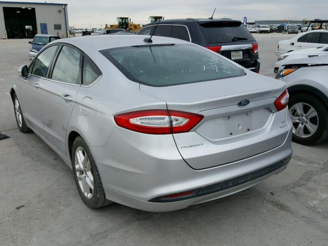 3FA6P0HR9DR238188 - 2013 FORD FUSION SE SILVER photo 3