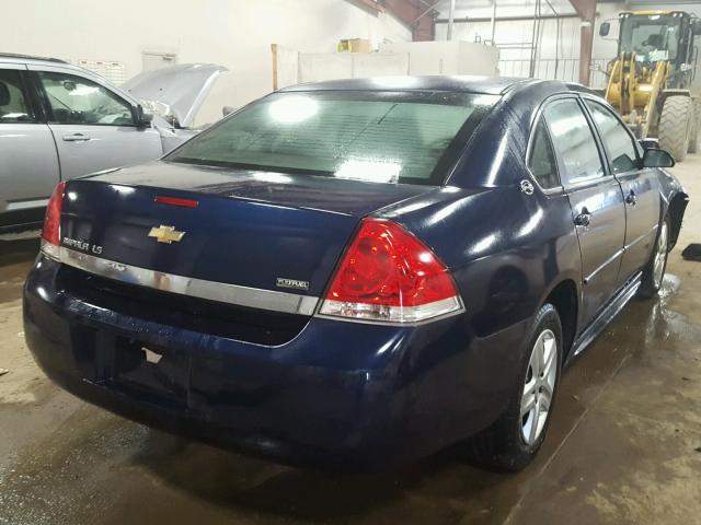 2G1WB57K091278173 - 2009 CHEVROLET IMPALA BLUE photo 4