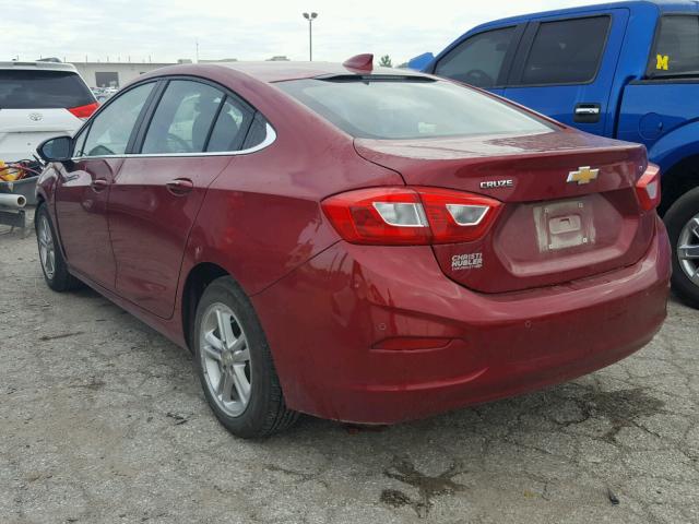 3G1BE5SM4HS562083 - 2017 CHEVROLET CRUZE LT RED photo 3