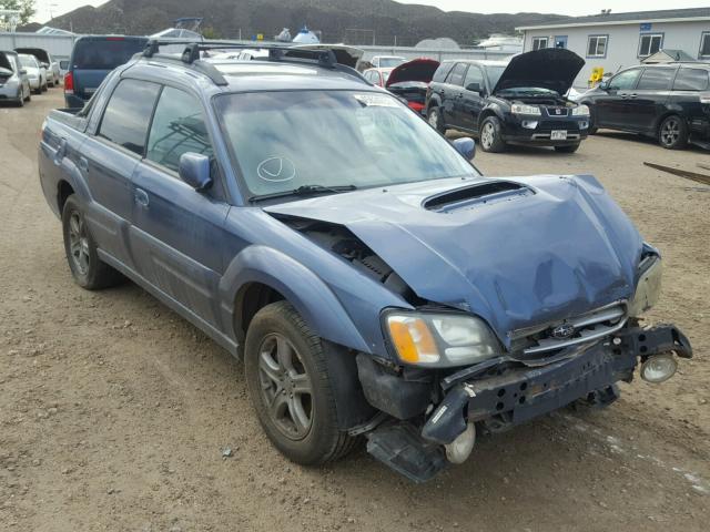 4S4BT63C355100172 - 2005 SUBARU BAJA TURBO BLUE photo 1