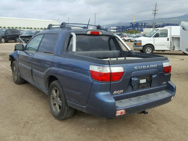 4S4BT63C355100172 - 2005 SUBARU BAJA TURBO BLUE photo 3