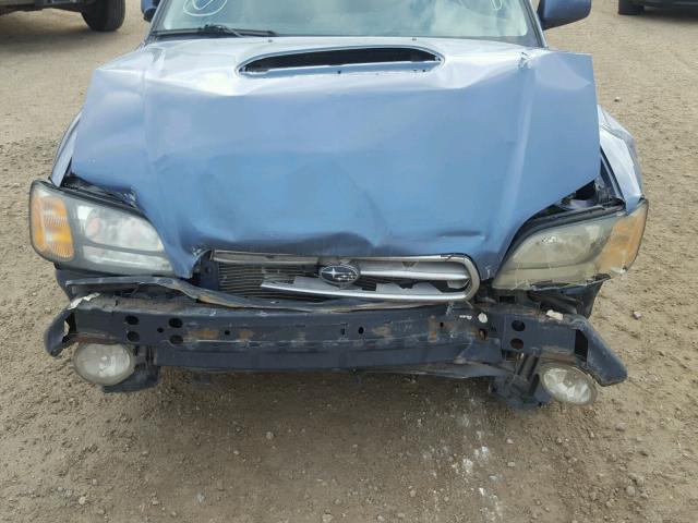 4S4BT63C355100172 - 2005 SUBARU BAJA TURBO BLUE photo 7