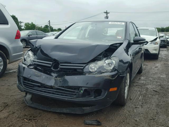 WVWDB7AJ0AW420450 - 2010 VOLKSWAGEN GOLF BLACK photo 2