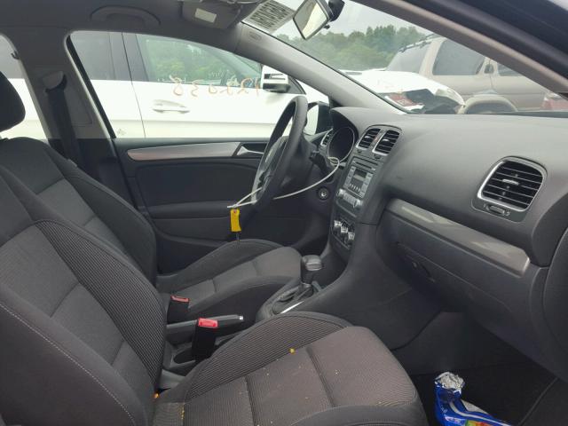 WVWDB7AJ0AW420450 - 2010 VOLKSWAGEN GOLF BLACK photo 5