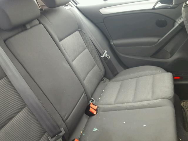 WVWDB7AJ0AW420450 - 2010 VOLKSWAGEN GOLF BLACK photo 6