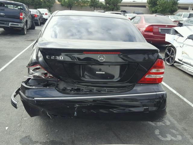 WDBRF52H47A924384 - 2007 MERCEDES-BENZ C 230 BLACK photo 9