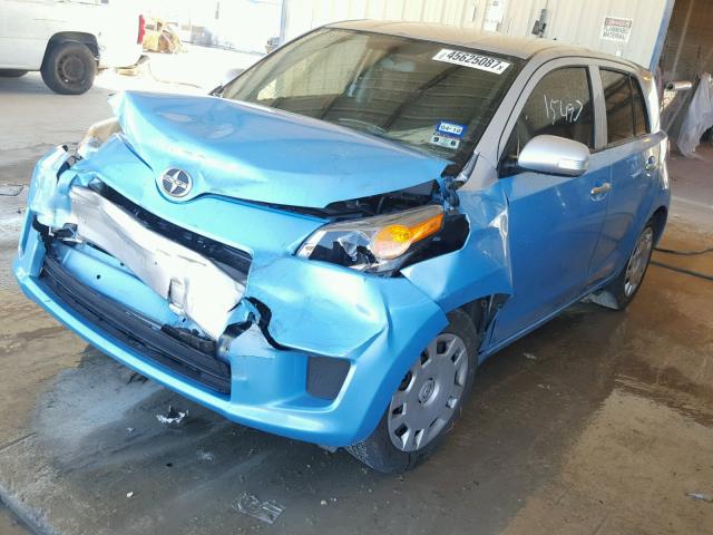 JTKKUPB47E1047090 - 2014 TOYOTA SCION XD BLUE photo 2