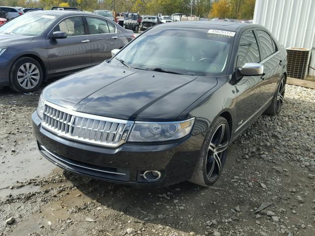 3LNHM26T78R621473 - 2008 LINCOLN MKZ BLACK photo 2