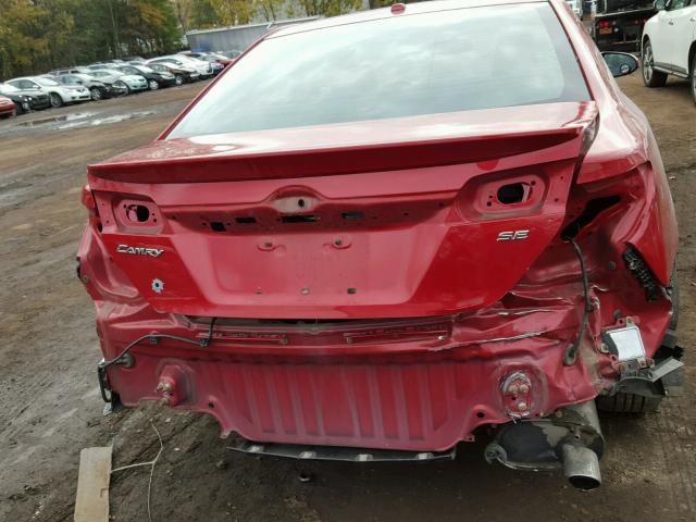 4T1BF1FK5DU673219 - 2013 TOYOTA CAMRY L RED photo 9